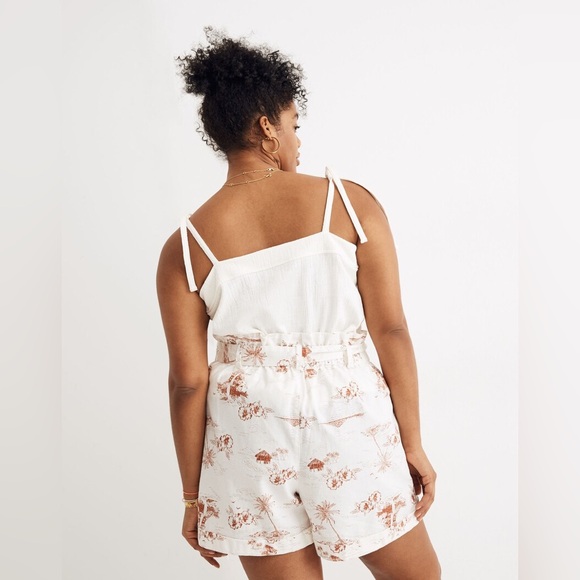 Madewell Paperbag Shorts in Paradise Toile - Picture 3 of 9